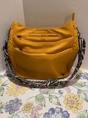Cable Car VL Crossbody Bag Yellow with Sand Strp